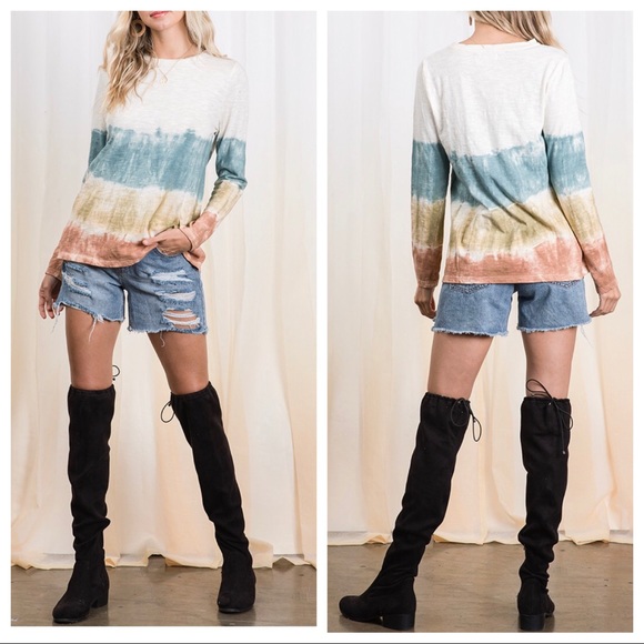 ✨LAST ONE✨Boho Chic Tie Dye Print Tunic top - Picture 5 of 5